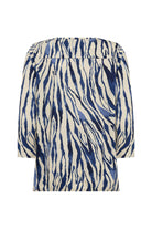 Soya Concept Felicity Printed Jersey Top - Estate Blue Combi