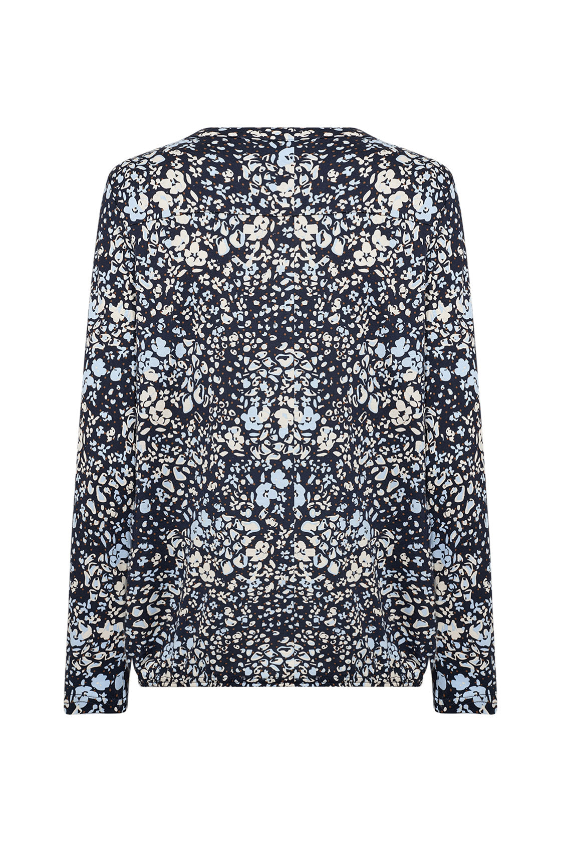 Soya Concept Felicity Printed Jersey Top - Navy Combi