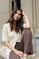 Soya Concept Felucca Modal Jersey Trousers - Hot Fudge