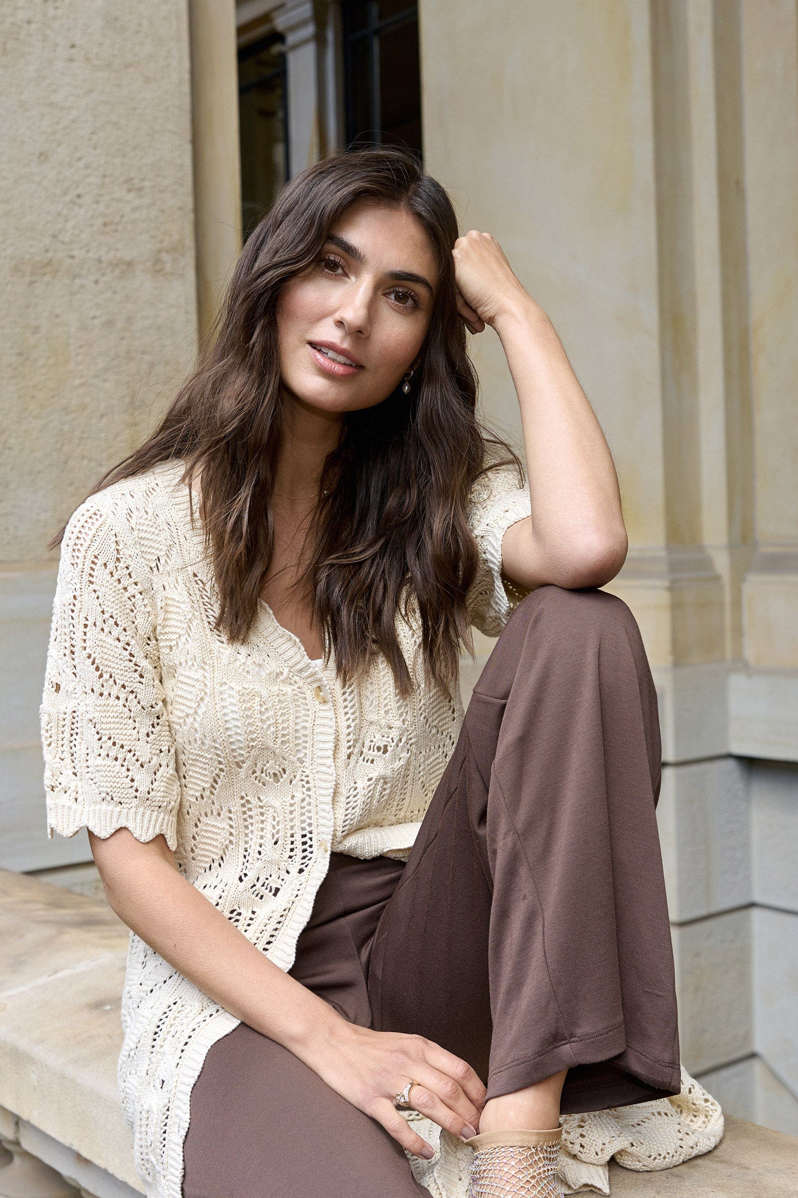 Soya Concept Felucca Modal Jersey Trousers - Hot Fudge