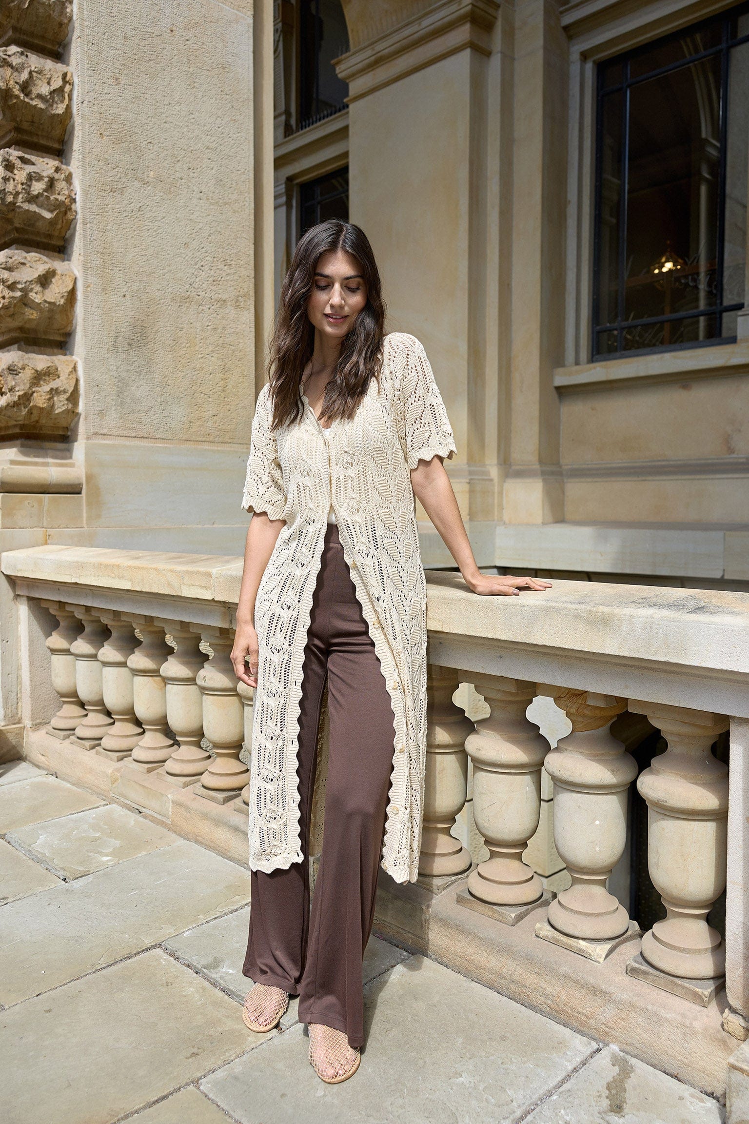 Soya Concept Felucca Modal Jersey Trousers - Hot Fudge