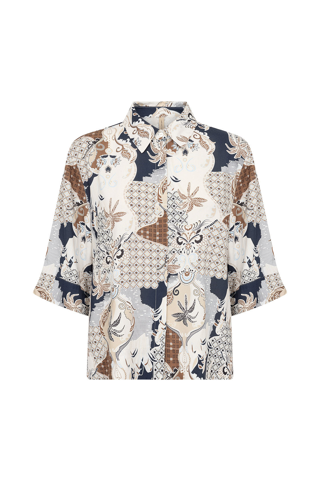 Soya Concept Fenna Shirt - Toffee Combi