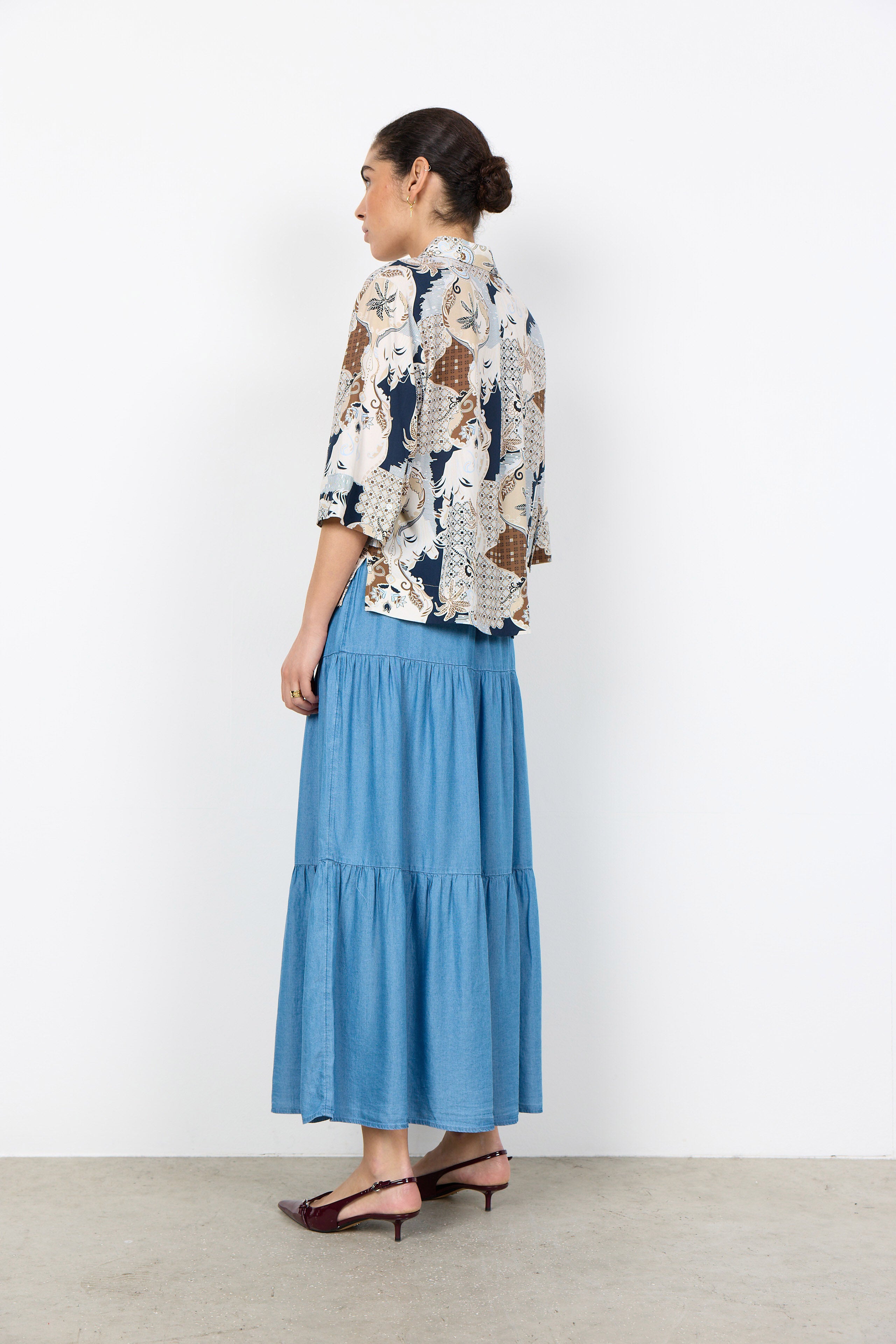 Soya Concept Fenna Shirt - Toffee Combi