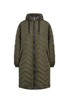 Soya Concept Fenya Longline Puffer Coat - Forest Night