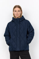 Soya Concept Fenya Quilted Coat - Navy