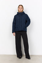 Soya Concept Fenya Quilted Coat - Navy
