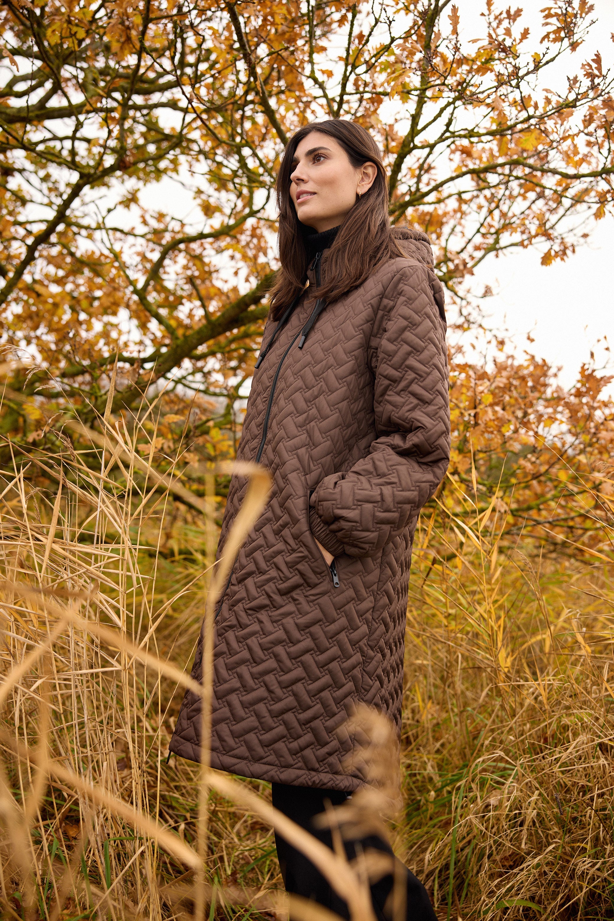 Soya Concept Fenya Quilted Jacket - Hot Fudge