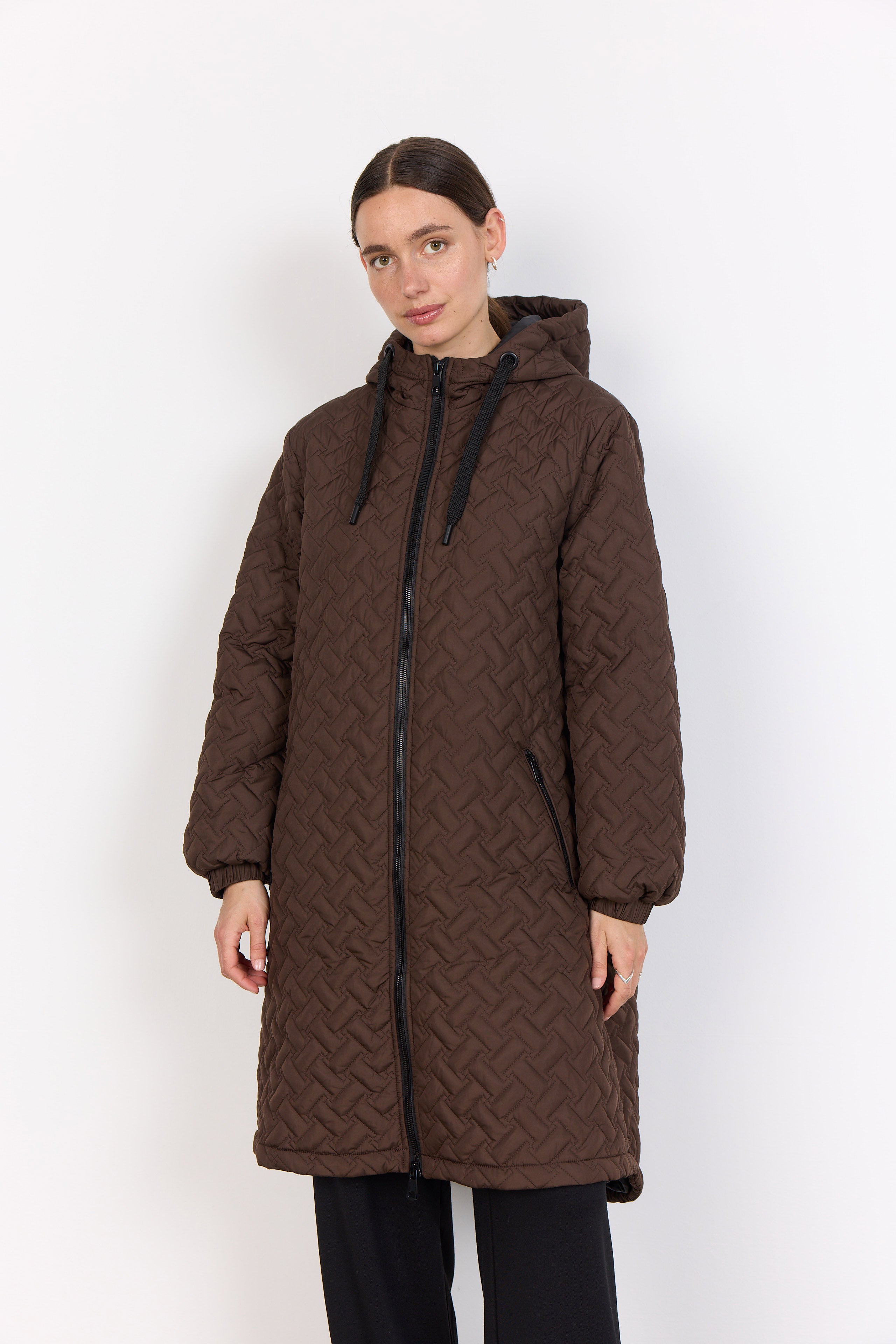 Soya Concept Fenya Quilted Jacket - Hot Fudge
