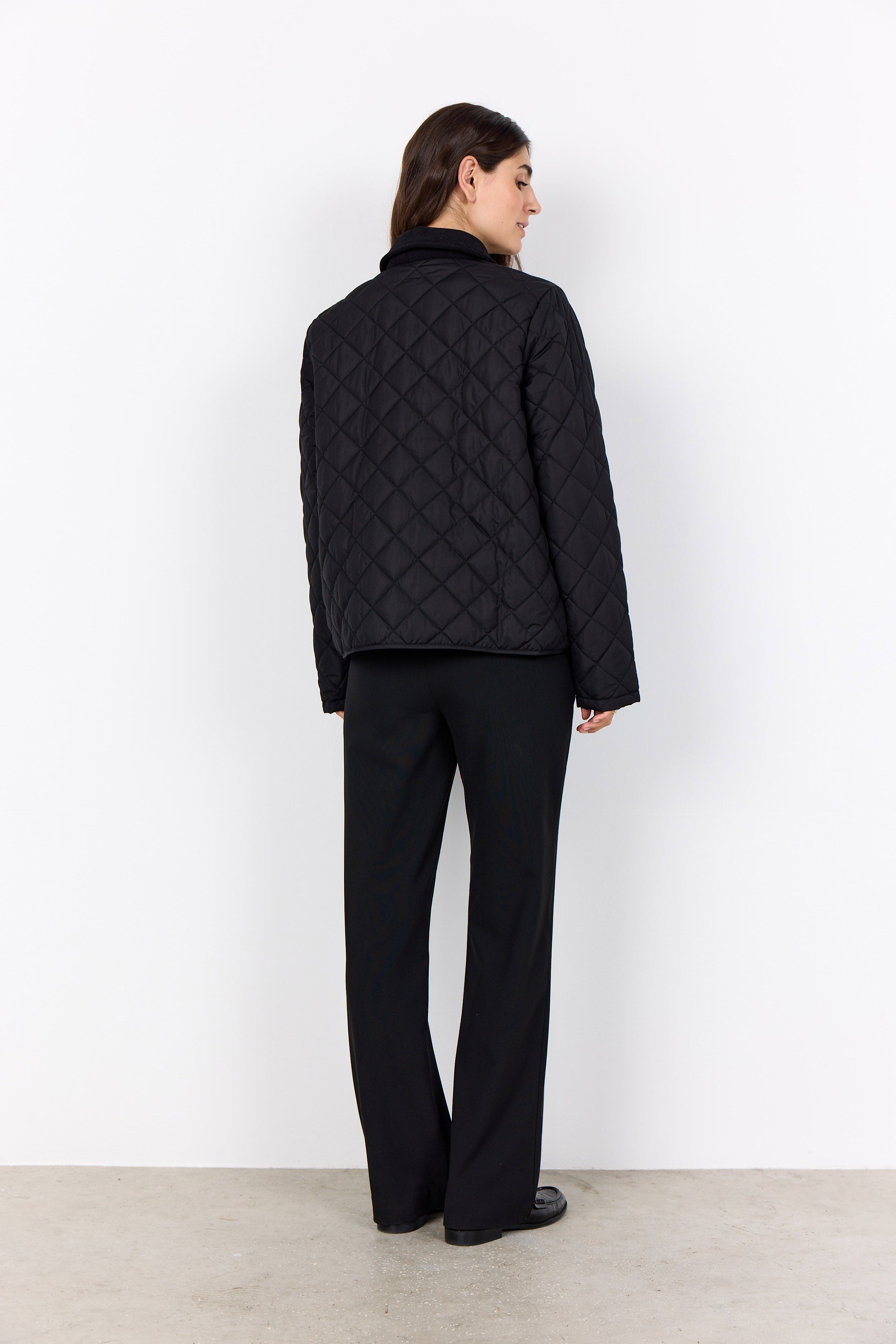 Soya Concept Fenya Short Quilted Jacket - Black