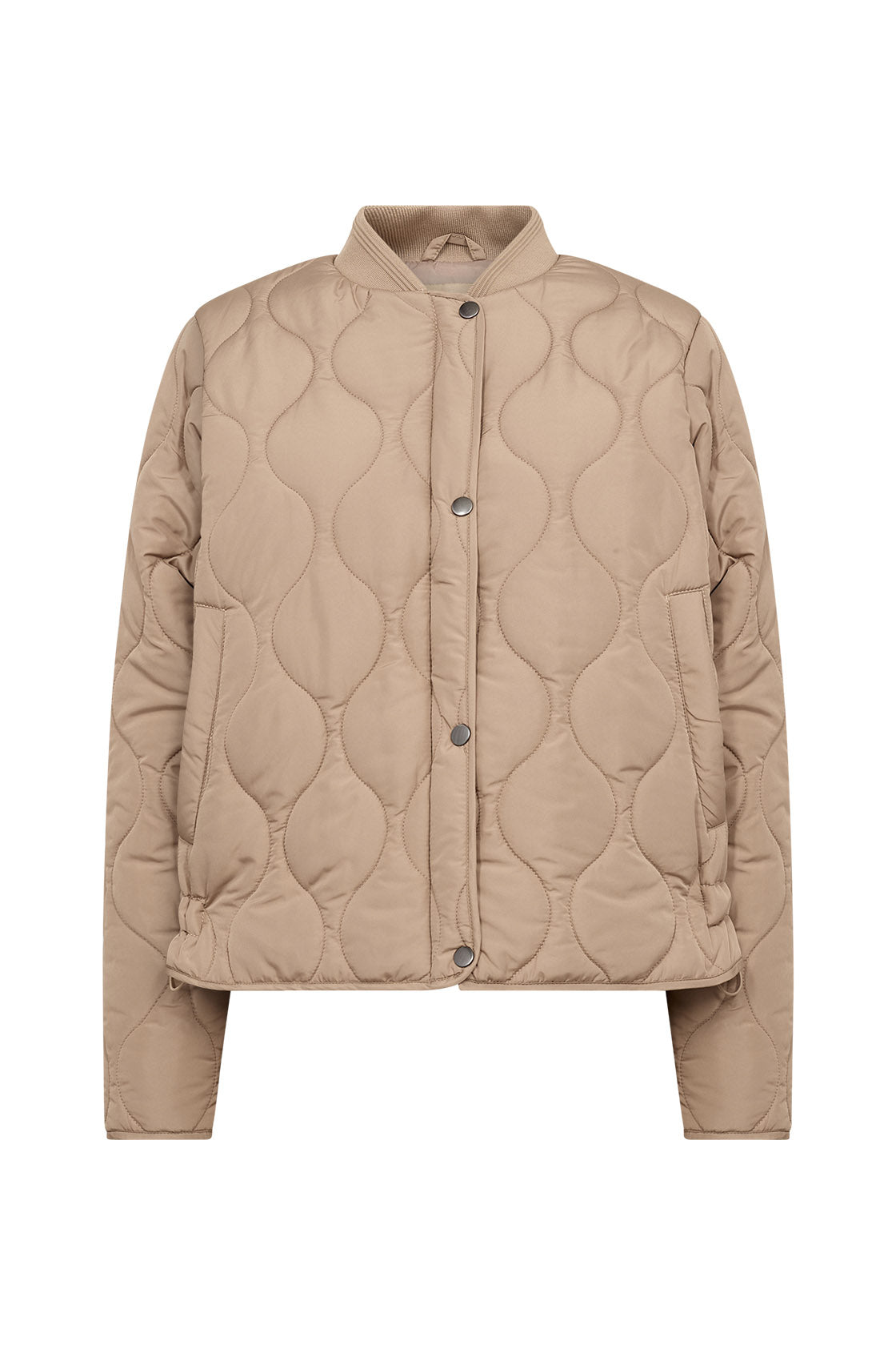 Soya Concept Fenya Short Quilted Jacket - Camel