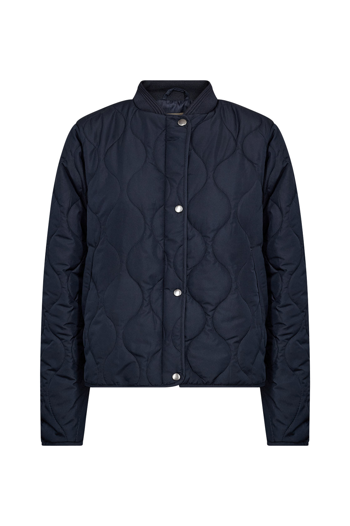 Soya Concept Fenya Short Quilted Jacket - Navy