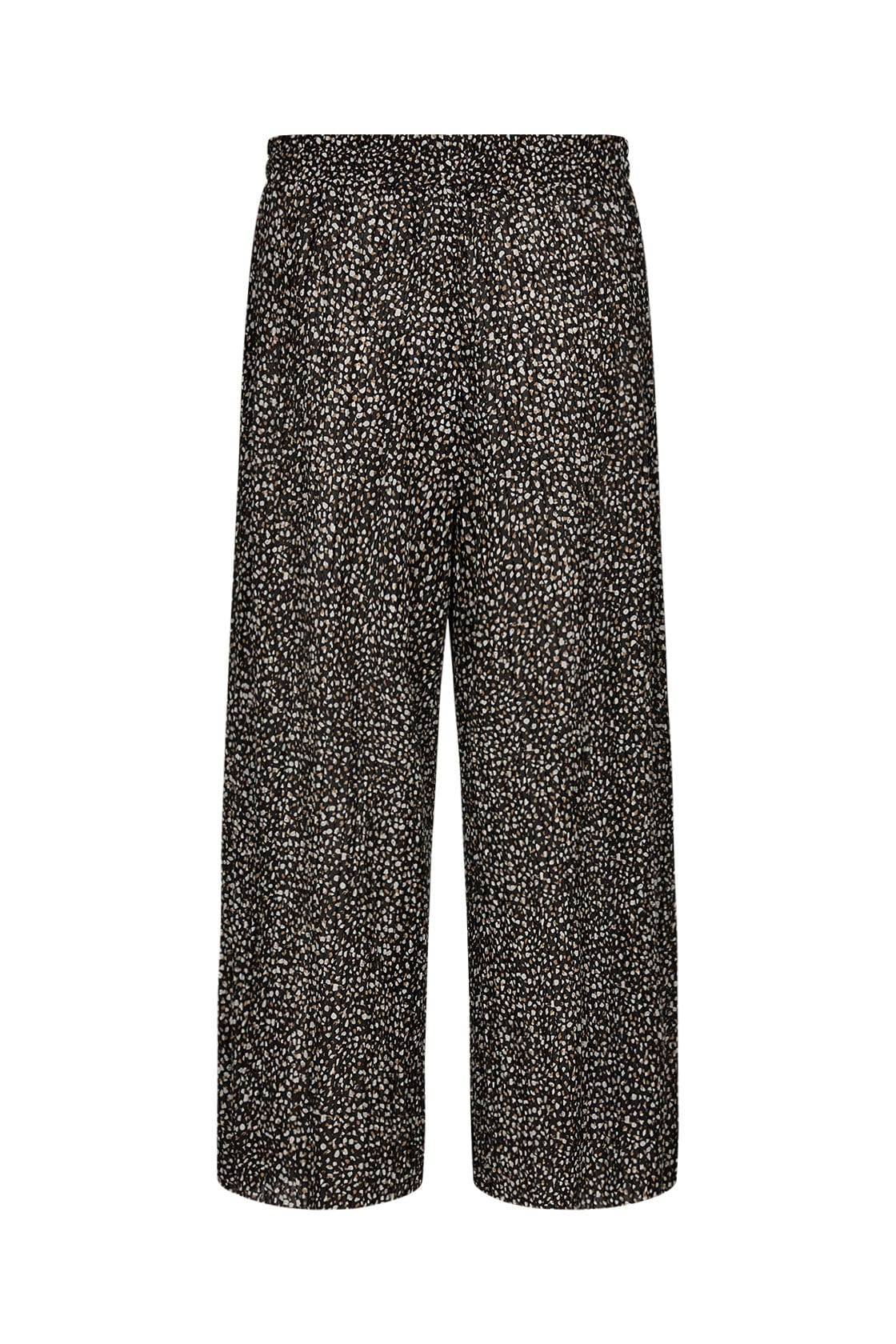 Soya Concept Fleur Printed Cropped Trousers - Black Combi