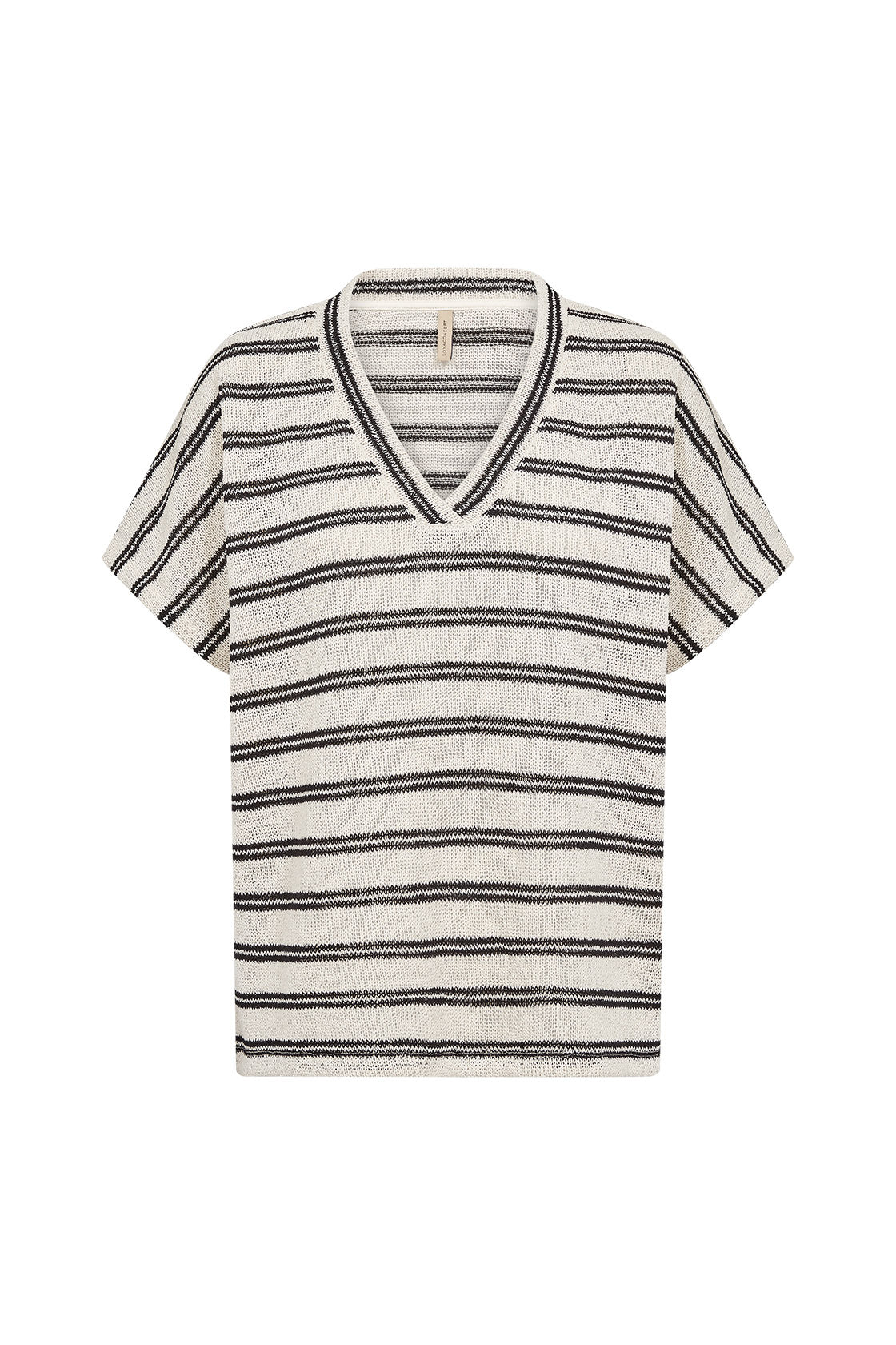 Soya Concept Frey Knitted T-Shirt - Black Combi