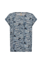Soya Concept Galina Printed T-Shirt - Air Blue Combi