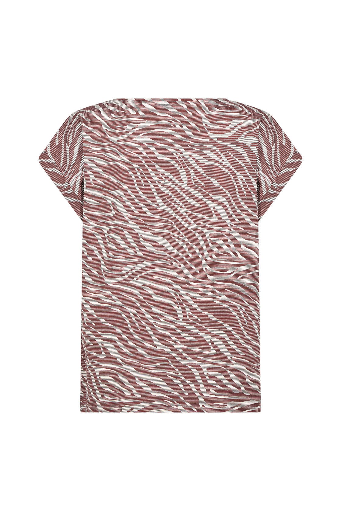 Soya Concept Galina Printed T-Shirt - Mineral Red Combi