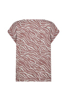 Soya Concept Galina Printed T-Shirt - Mineral Red Combi