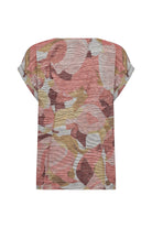 Soya Concept Galina Printed T-Shirt - Peach Pink Combi