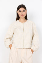 Soya Concept Gerda Embroidered Jacket - Cream