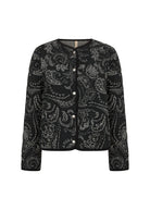 Soya Concept Gerdis Quilted Paisley Jacket - Black Combi