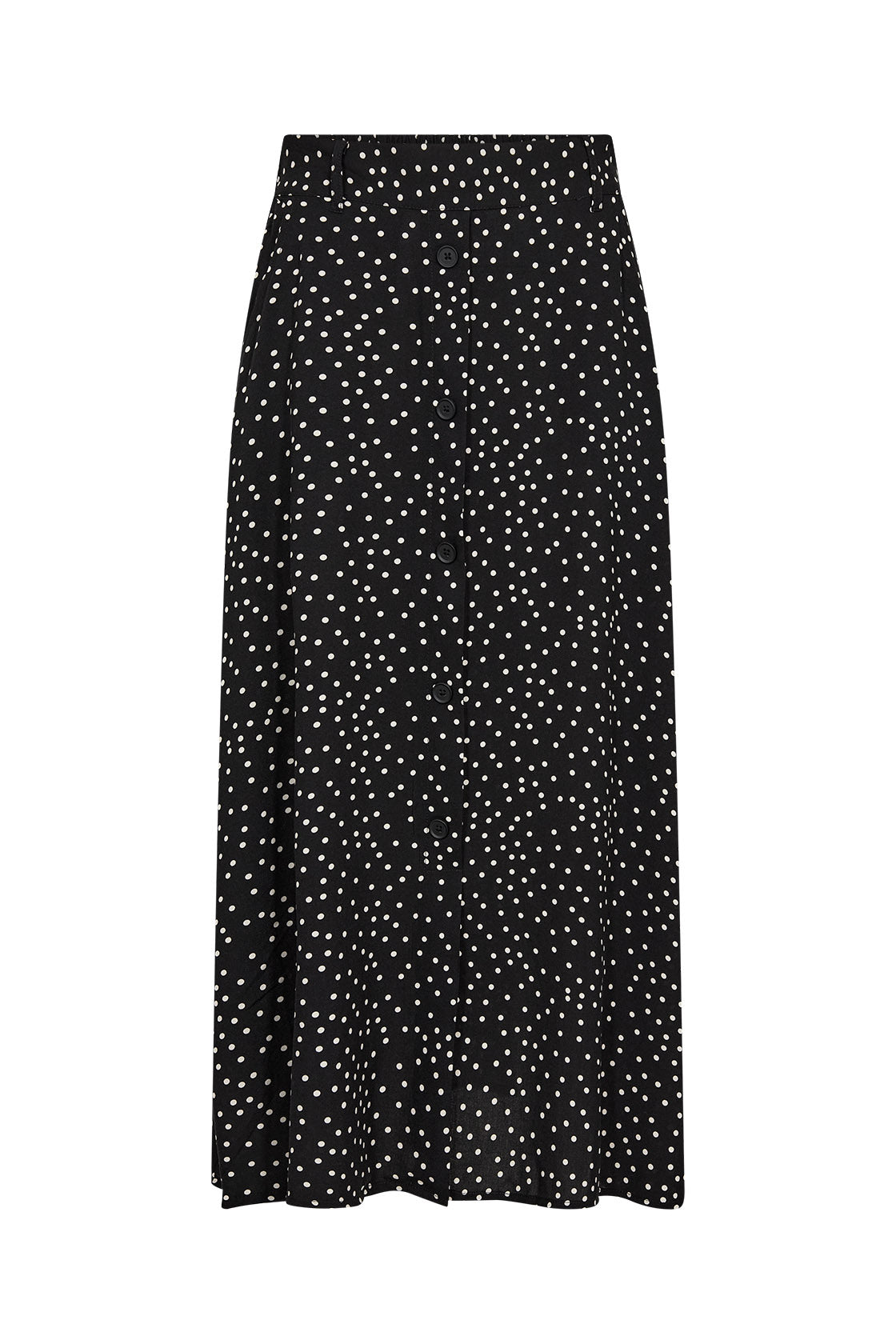 Soya Concept Gilda Polka Dot Midi Skirt - Black Combi