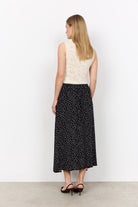 Soya Concept Gilda Polka Dot Midi Skirt - Black Combi