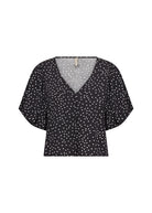 Soya Concept Gilda Spotty Blouse - Black Combi