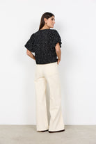 Soya Concept Gilda Spotty Blouse - Black Combi