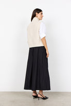 Soya Concept Gith Sleeveless Jumper - Cream Melange