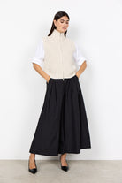 Soya Concept Gith Sleeveless Jumper - Cream Melange