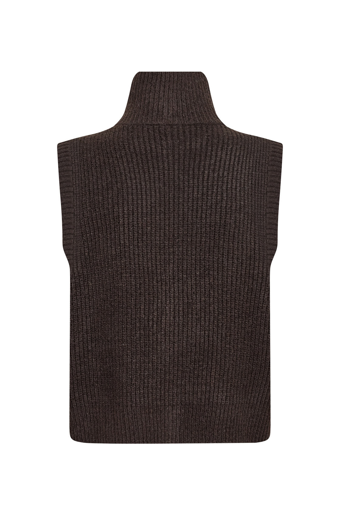 Soya Concept Gith Sleeveless Waistcoat - Chocolate Plum Melange