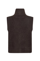 Soya Concept Gith Sleeveless Waistcoat - Chocolate Plum Melange