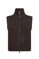 Soya Concept Gith Sleeveless Waistcoat - Chocolate Plum Melange