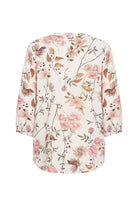 Soya Concept Grace Floral Blouse - Cream Combi