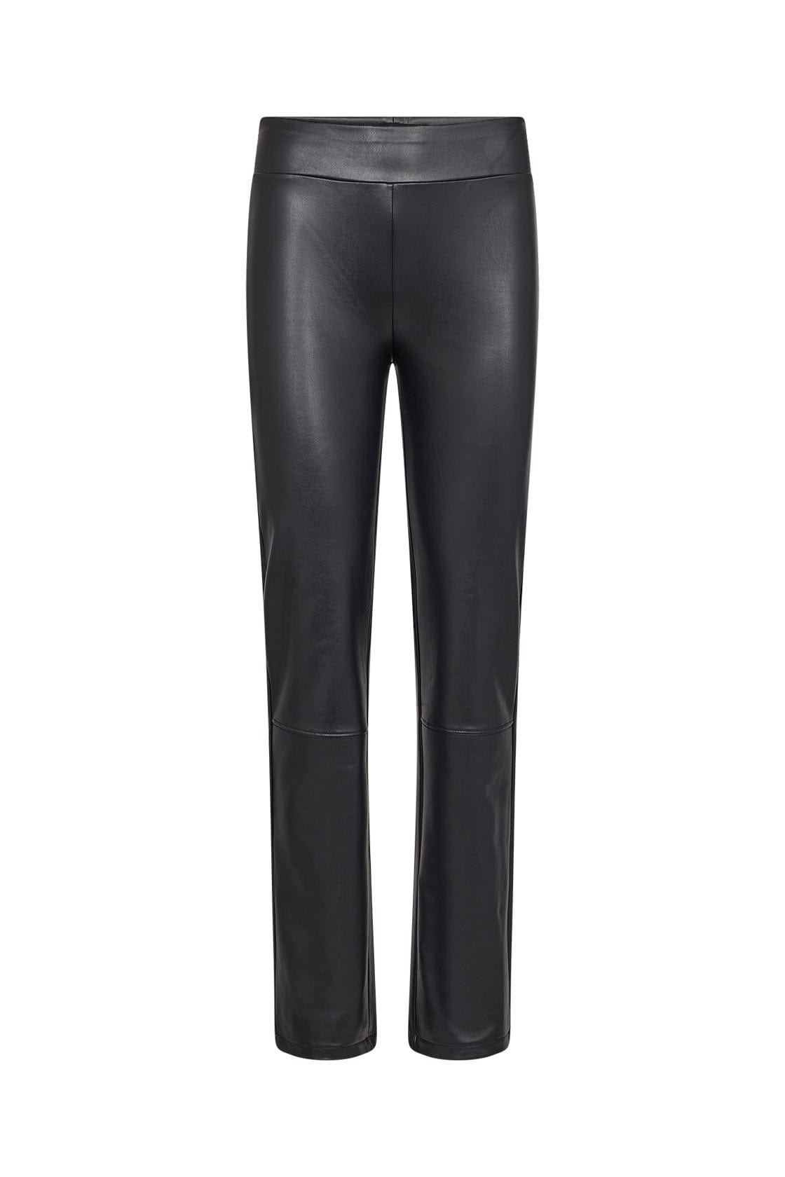 Soya Concept Haida Leather Look Trousers - Black