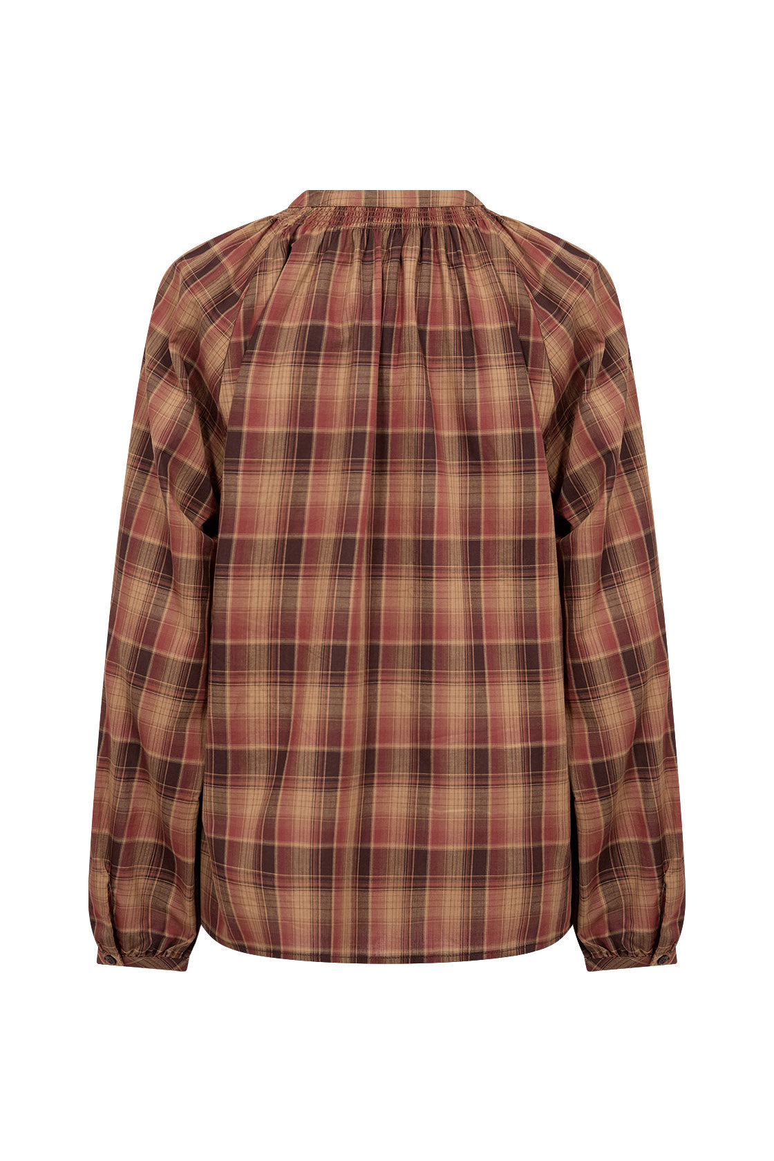 Soya Concept Halema Organic Cotton Shirt - Madder Brown Combi