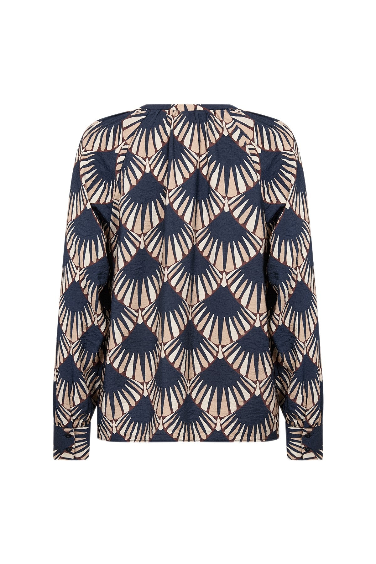 Soya Concept Halin V-Neck Shirt - Navy Combi