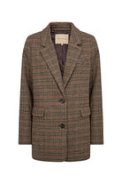 Soya Concept Hasel Check Blazer - Madder Brown Combi
