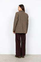 Soya Concept Hasel Check Blazer - Madder Brown Combi