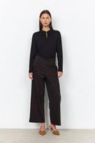 Soya Concept Hebe Trousers - Chocolate Plum Combi