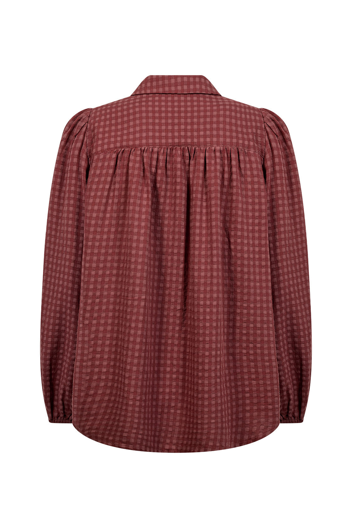 Soya Concept Heina Gingham Shirt - Madder Brown