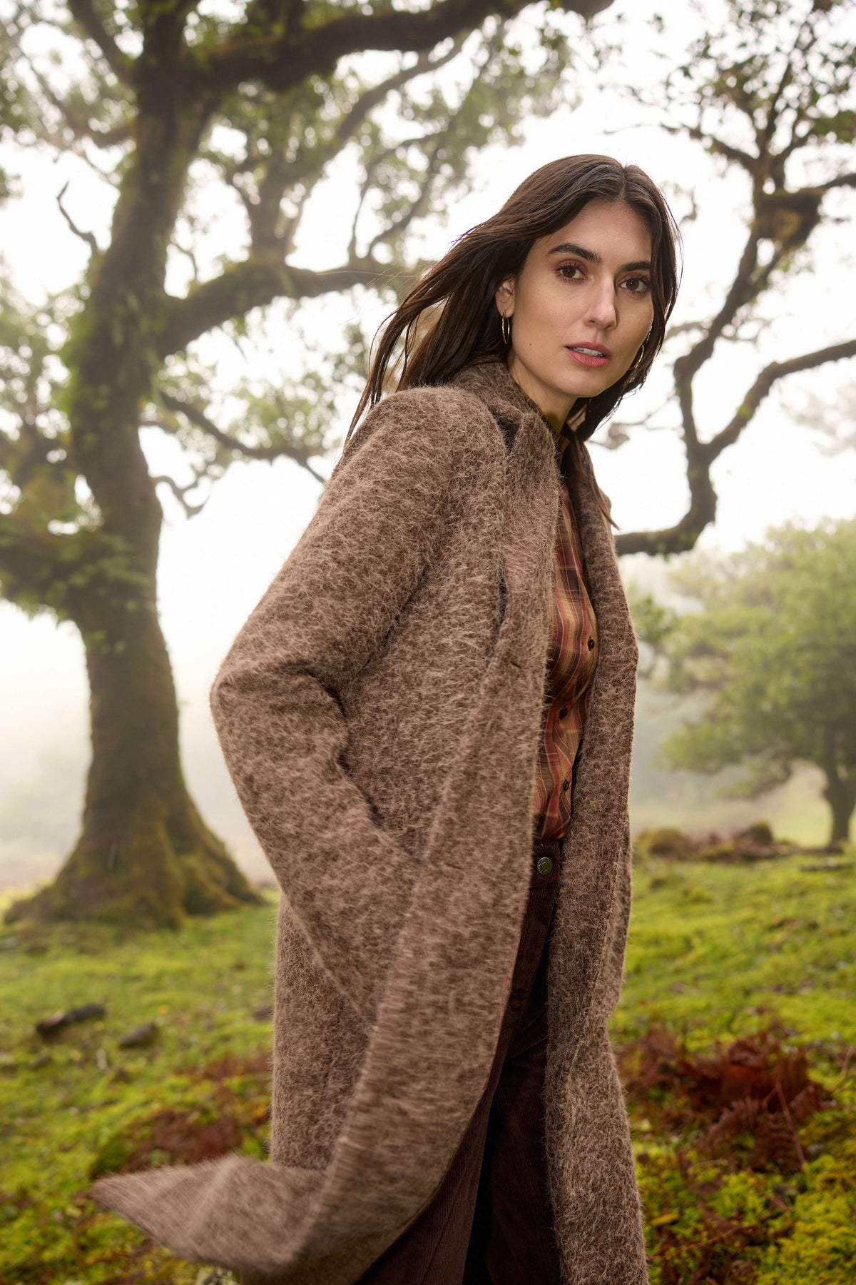 Soya Concept Hira Coat - Chocolate Plum Melange