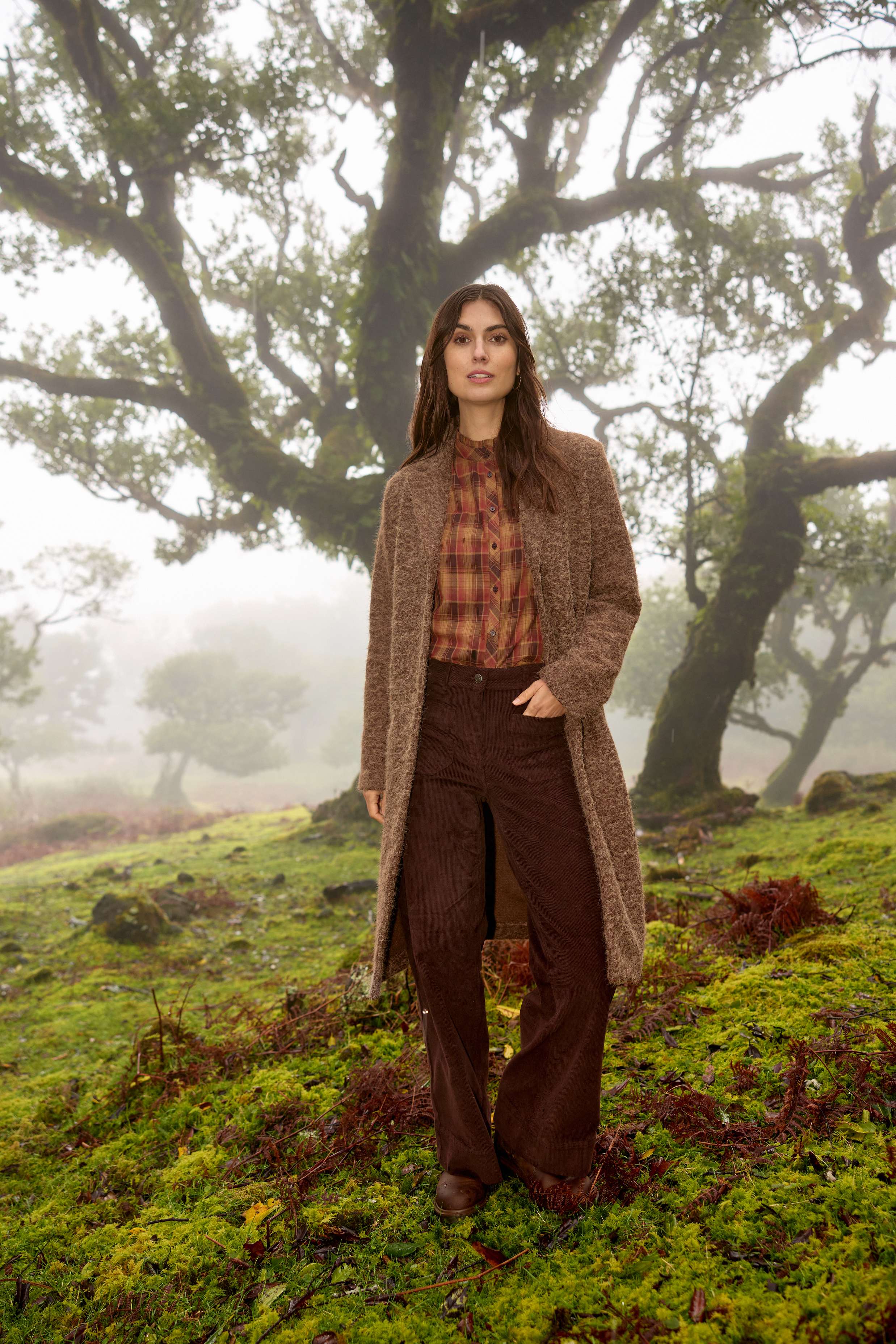 Soya Concept Hira Coat - Chocolate Plum Melange