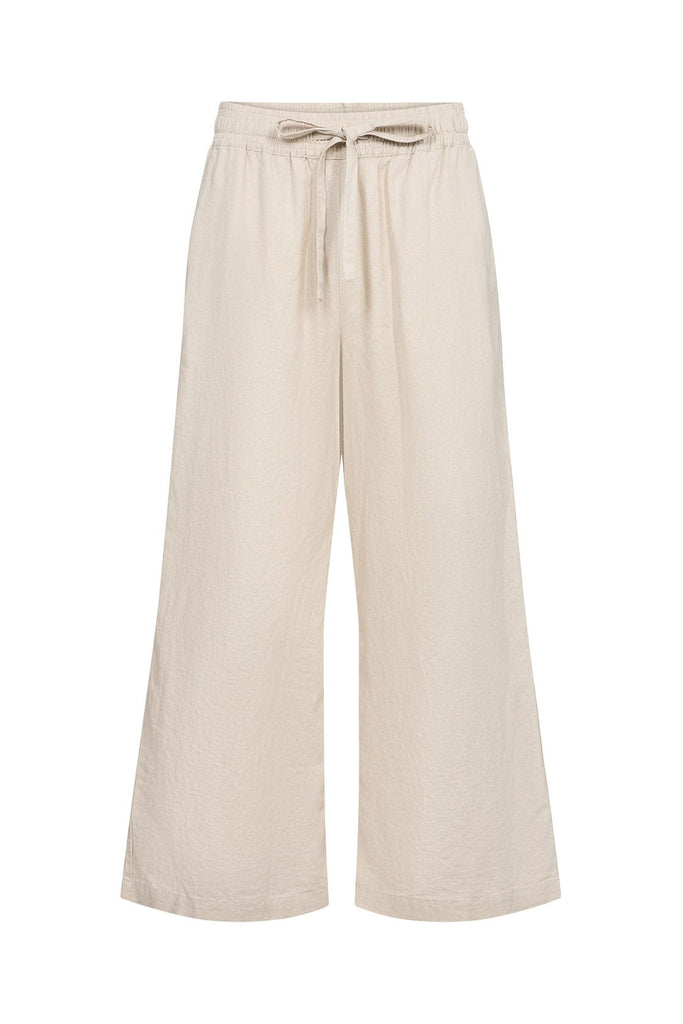 Soya Concept Ina Linen Blend Trousers - Sand
