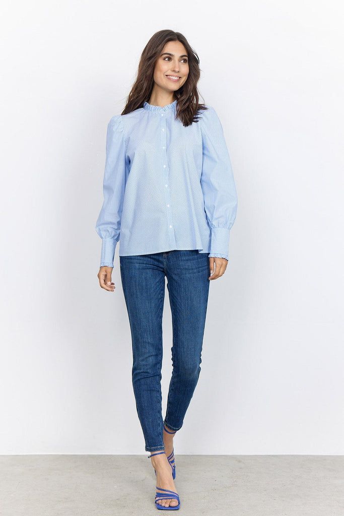 Soya Concept Jessika Shirt - Bright Blue Combi
