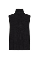 Soya Concept Julia Quarter Zip Sleeveless Jumper - Black