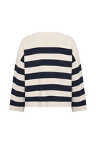 Soya Concept Kanita Stripe Knit Jumper - Navy Combi