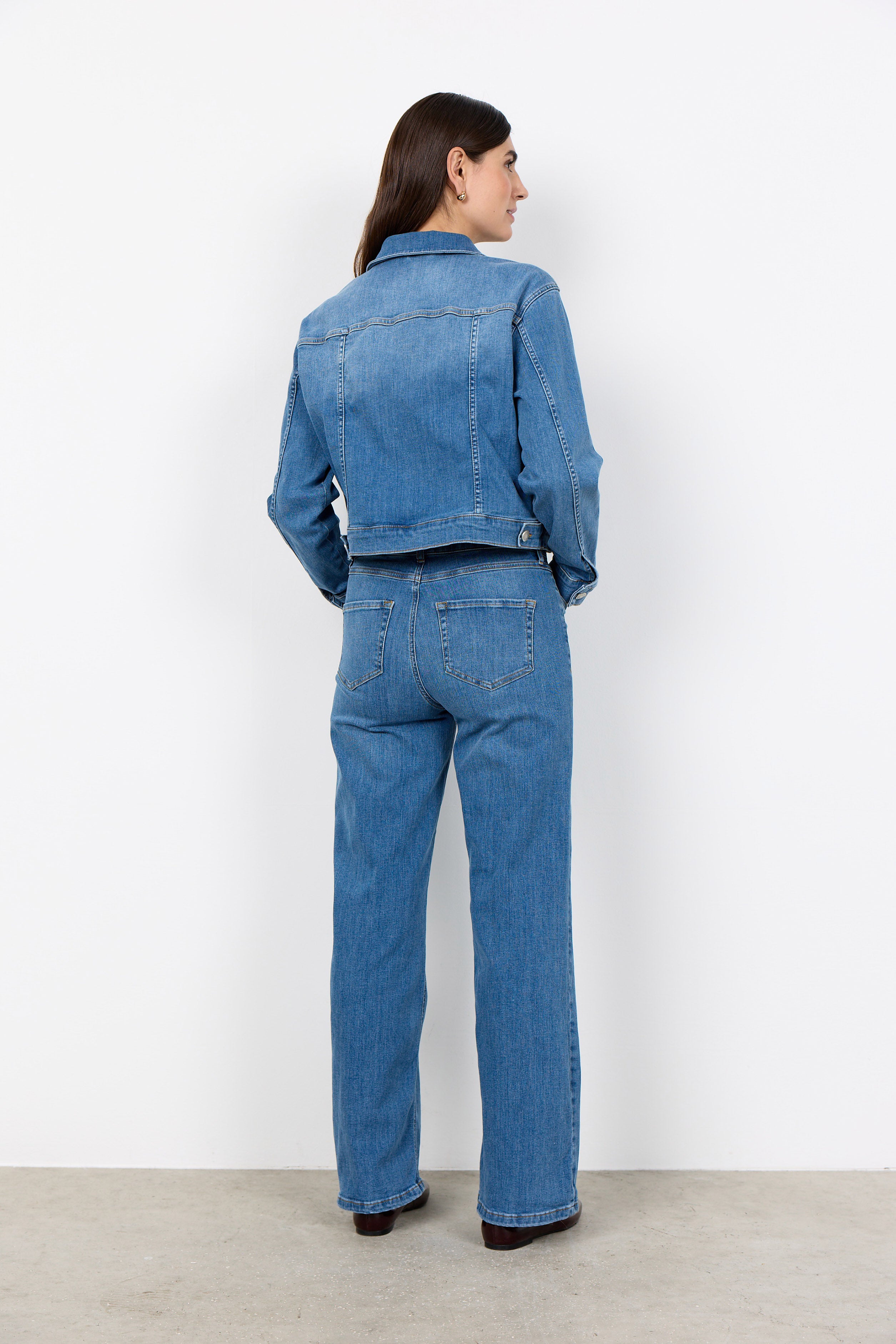 Soya Concept Kimberley 24-B Wide Leg Jeans - Coastal Fjord Med. Blue D
