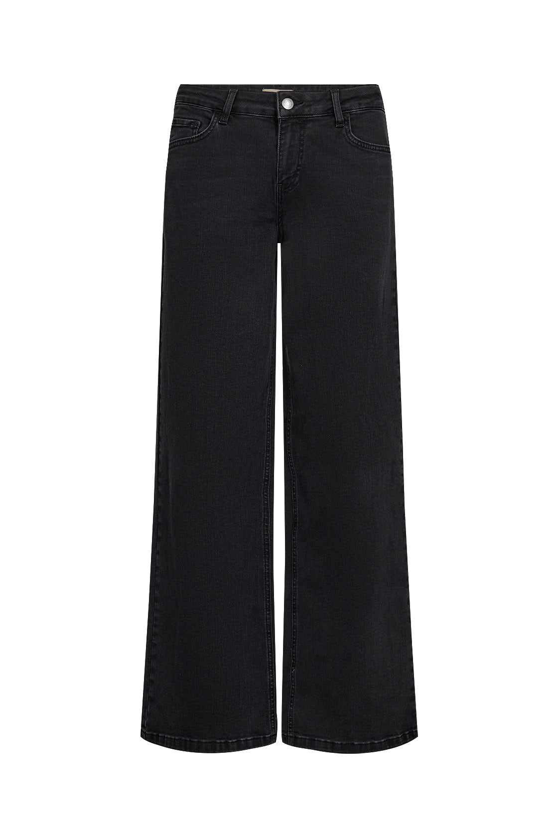Soya Concept Kimberley 24-B Wide Leg Jeans - Dark Grey Denim