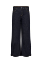 Soya Concept Kimberly 24-B Wide Leg Jeans - Raw Blue Denim