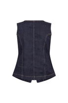 Soya Concept Kimberly Waistcoat - Raw Blue Denim